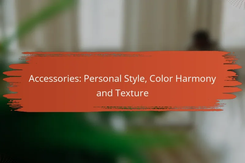 Accessori: Stile Personale, Armonia dei Colori e Texture
