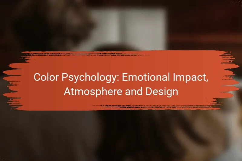 Psicologia del Colore: Impatto Emotivo, Atmosfera e Design