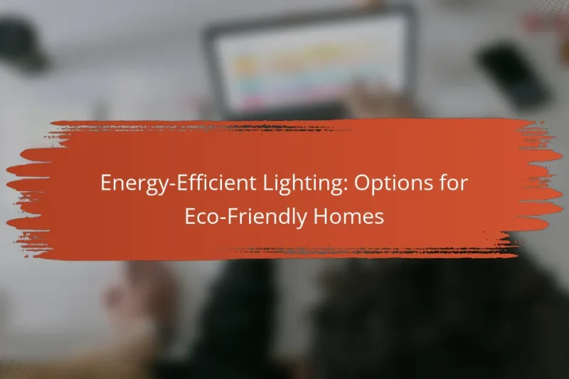 Illuminazione a Risparmio Energetico: Opzioni per Case Eco-Friendly