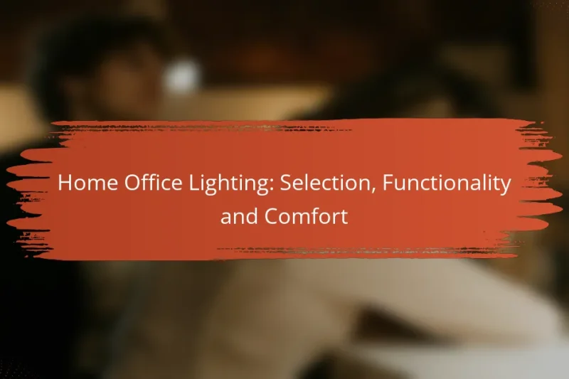 Illuminazione per Home Office: Selezione, Funzionalità e Comfort