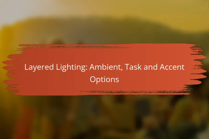 Illuminazione Stratificata: Opzioni Ambientali, Operative e di Accento