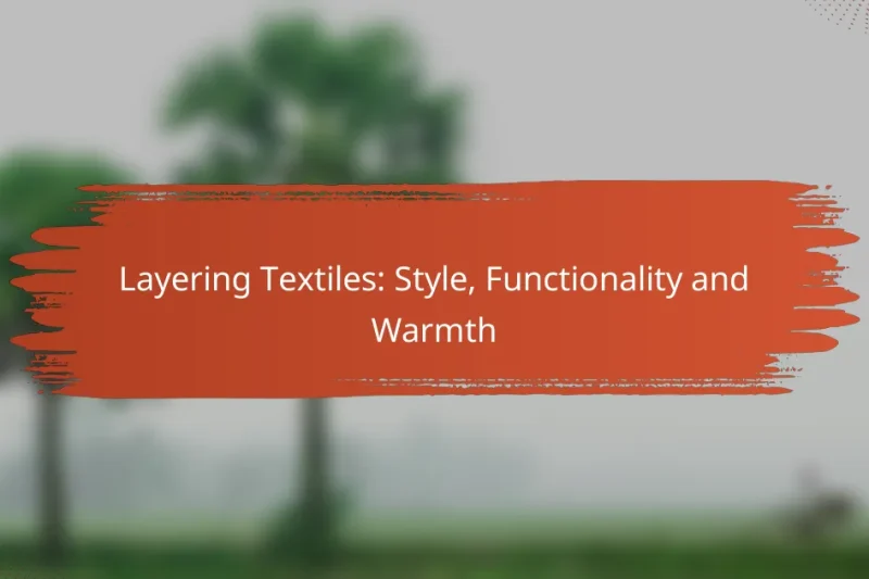 Stratificazione Tessili: Stile, Funzionalità e Calore