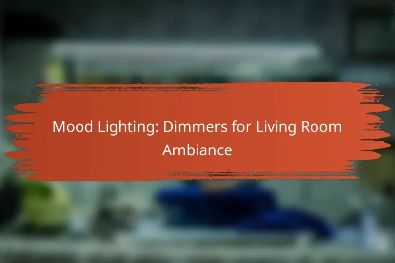 Illuminazione d’atmosfera: Dimmer per l’ambiente del soggiorno